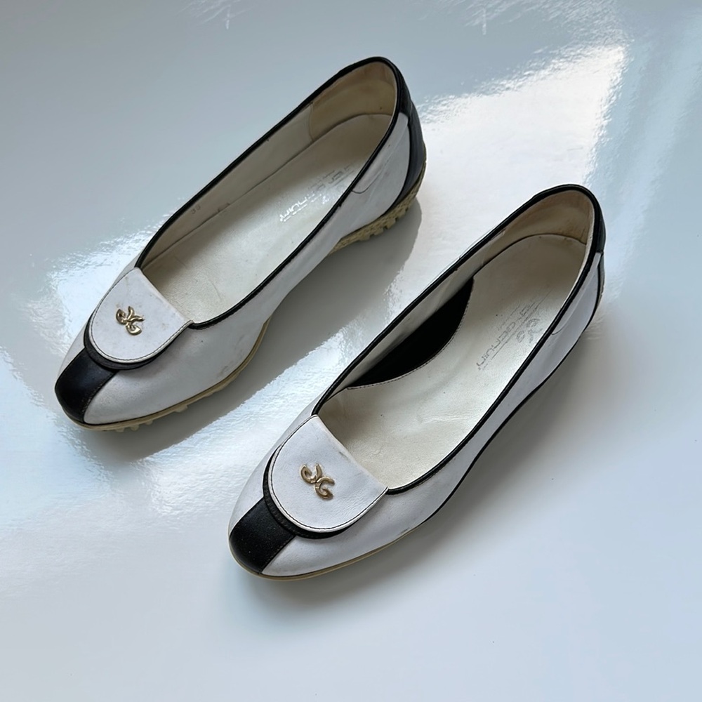 Black and White Women's Flats